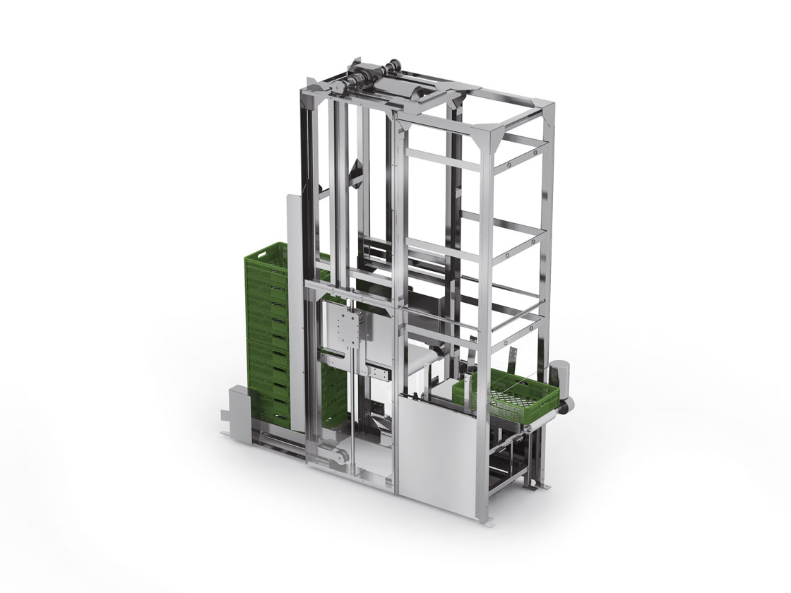 Ulma Crate de-stacking system