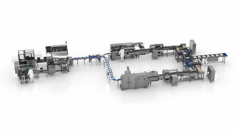 Wafers packaging line