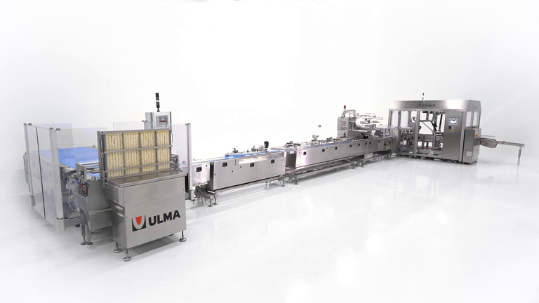 Snack bar packaging line in paper film with top loader - Flow Pack FR 500