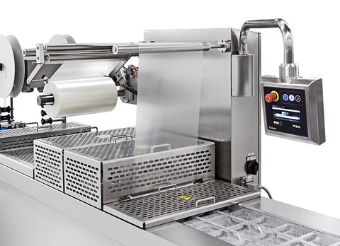 Thermoforming shop packaging machine
