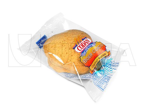 Pilled biscuits packaging in flow pack wrapper