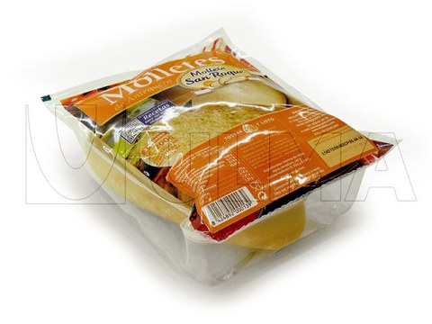 Mollete bread packaging in thermoforming