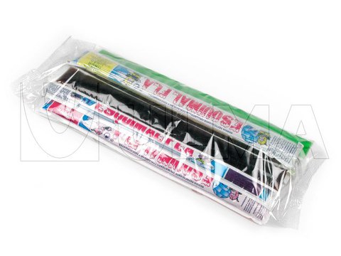 Liquid sweet packaging in flow pack wrapper