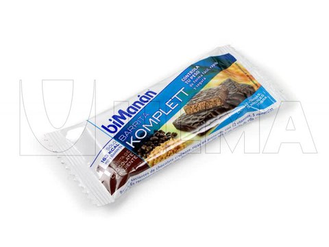 KOMPLETT energy bar packaging in flow pack (hffs)