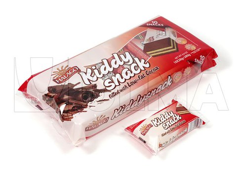 Kiddy snack cake packaging in flow pack (hffs)