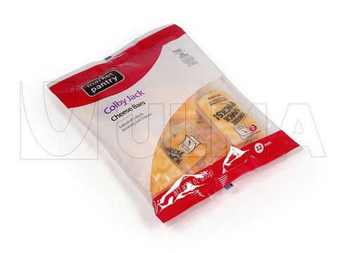 Thermoformed mini cheese packaging in VFFS machine in Laminated film.