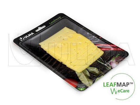 Cheese slices packaging in LeafMap(TM) traysealing sustainable solution