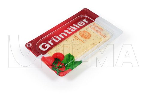 Sliced cheese MAP packing in thermoforming in rigid film