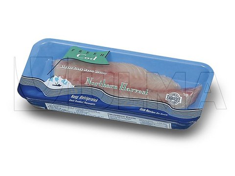 Fresh cod packaging in flow pack (hffs) with shrink barrier film BDF®