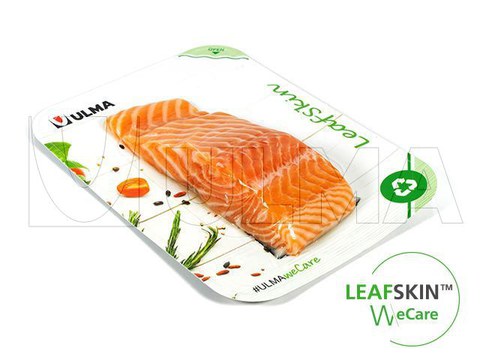 Salmon packaging in LeafSkin(TM) traysealing sustainable solution