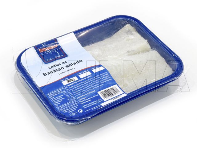 Salted codfish pieces packaging in traysealing — ULMA Packaging
