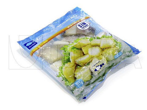 Codfish pieces packaging in vertical machine (vffs)
