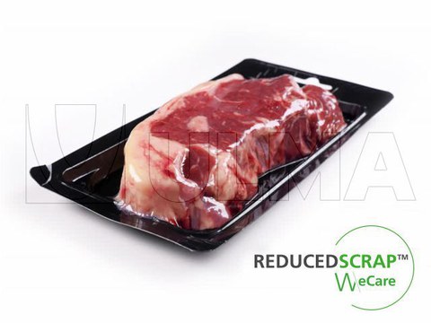 Beef chop packing in skin thermoforming