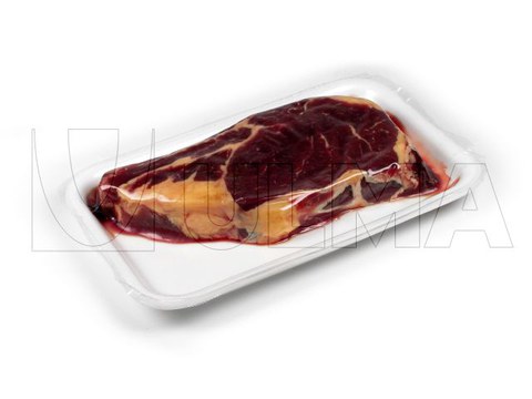 Fresh meat foam material trays SKIN packaging in tray sealing