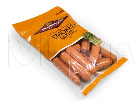 Fresh and cooked sausages packaging in vertical machine (VFFS)