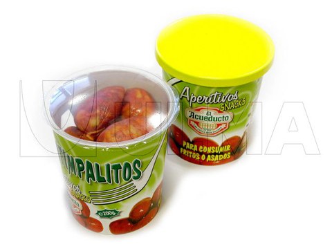 Spicy pork sausage portions packaging in traysealing in rigid trays with modified atmosphere (MAP)