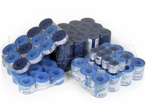 Plaster rolls collation packaging with low density polyethylene shrink film, (LDPE)