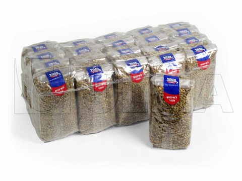 Sleeve wrapping of legum packages in low density polyethylene shrink film