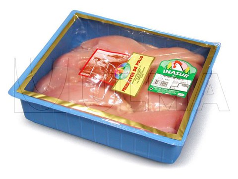 Chicken breast packaging in thermoforming with modified atmosphere (MAP)