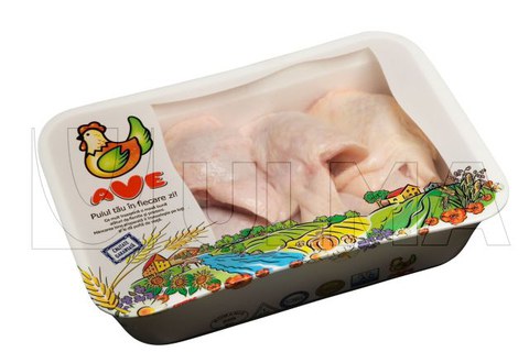 Chicken cut-up packaging in flow pack wrapper (HFFS) in Modified Atmosphere (MAP) using BDF Shrink Barrier Film