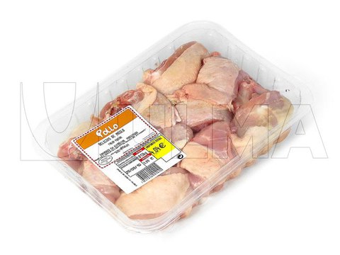 Chicken legs packaging in traysealing with modified atmosphere (MAP)