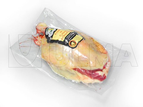 Duck legs vacuum packaging in thermoforming
