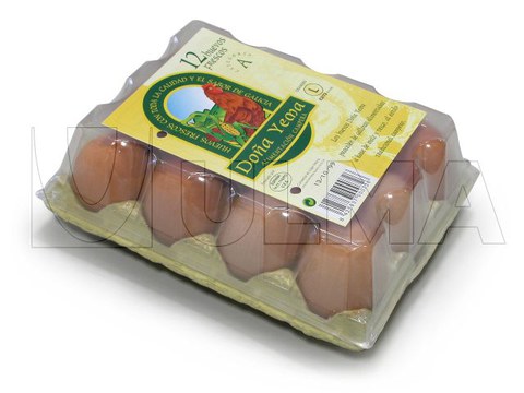 Egg cases packaging in flow pack wrapper (HFFS)