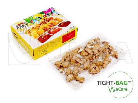 Frozen nuggets packaging in vertical Tight-bag(TM)