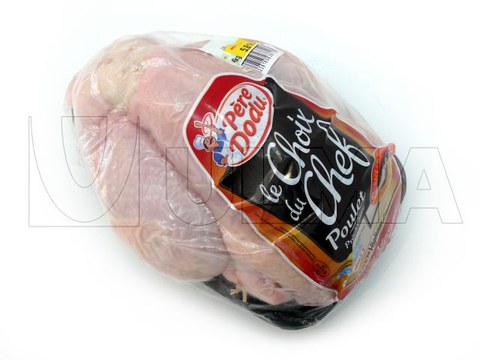Chicken packaging in flow pack wrapper (HFFS) with modified atmosphere (MAP) using BDF shrink barrier film