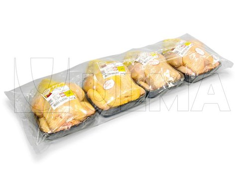 Whole chicken grouping packaging in flow pack (hffs) Masterbag