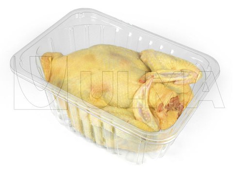 Whole chicken packaging in traysealing with modified atmosphere (MAP)