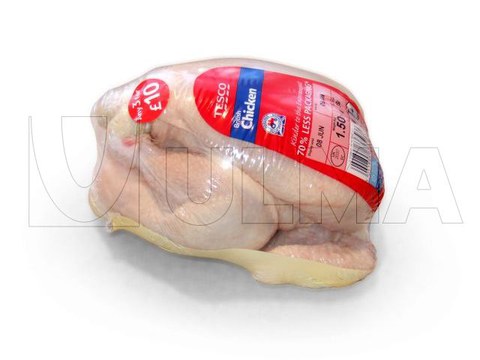 Chicken packaging without tray in flow pack wrapper (HFFS) with modified atmosphere (MAP)using BDF shrink barrier film
