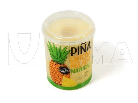 Cut fruit packing in traysealing with rigid container and modified atmosphere (MAP)