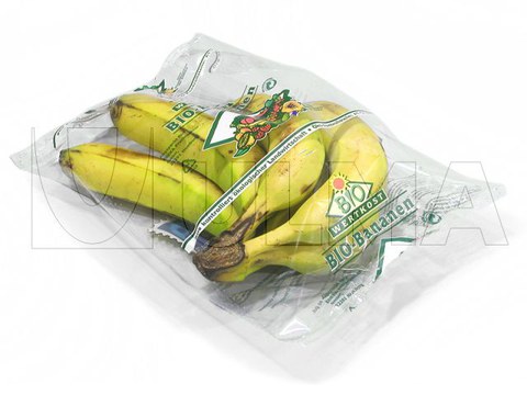 Trayless bananas packaging in flow pack wrapper (hffs)