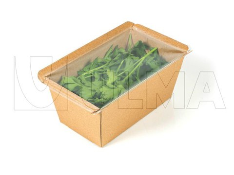 Herbs packaging in traysealed carton tray