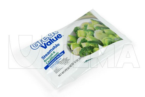 Frozen vegetables packaging in Vertical in Laminated and LDPE film.