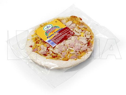 Pizza packaging in flow pack wrapper (hffs)