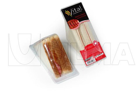 Sandwich packaging in thermoforming in rigid film with modified atmosphere (MAP)