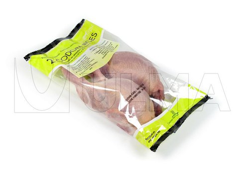 Envasado de codornices enteras en flow pack (hffs) con film BOPP