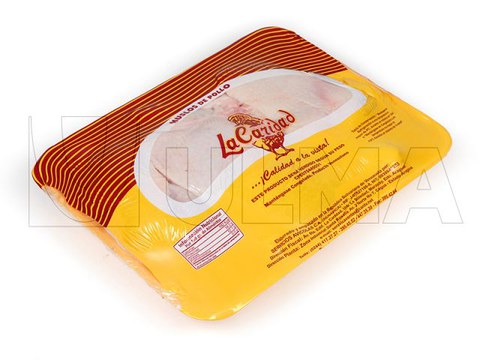 Envasado de muslos de pollo en flow pack (hffs) con film retráctil SES®