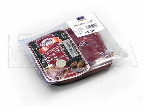 Envasado de carne fresca al vacío en termoformado