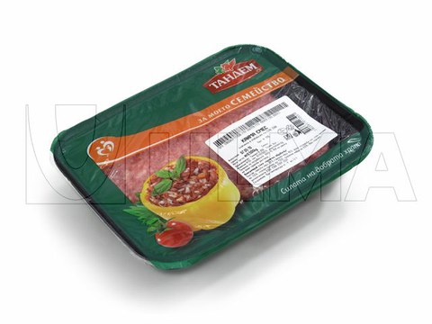 Envasado de carne picada en termoselladora con atmósfera controlada (MAP)