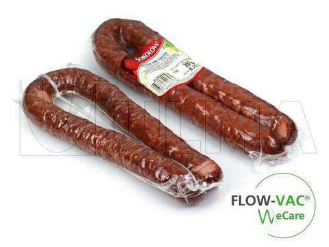 Envasado de salamis y embutidos en general en FLOW-VAC®