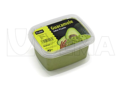 Envasado de guacamole en bandeja termosellada