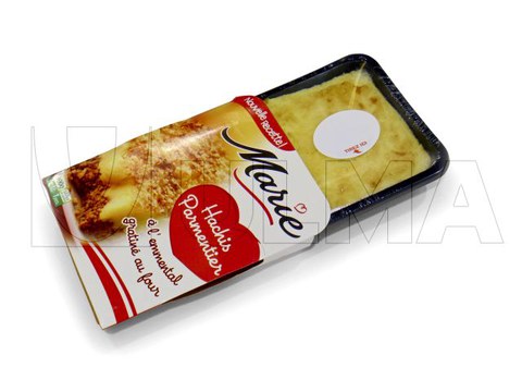 Envasado de platos precocinados frescos con atmósfera Modifica MAP en Flow Pack con film retráctil Barrera BDF