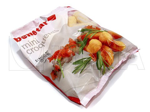 Envasado de mini croquetas en vertical (vffs)