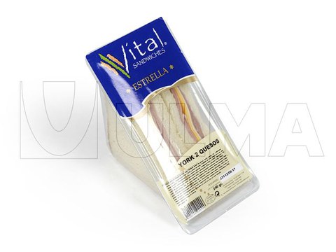 Envasado de sándwich en termoformado con atmósfera modificada (MAP)