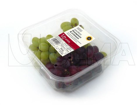 Envasado de uvas en termosellado con film perforado