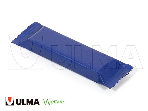 Envasado de barrita de frutas en flow pack con papel