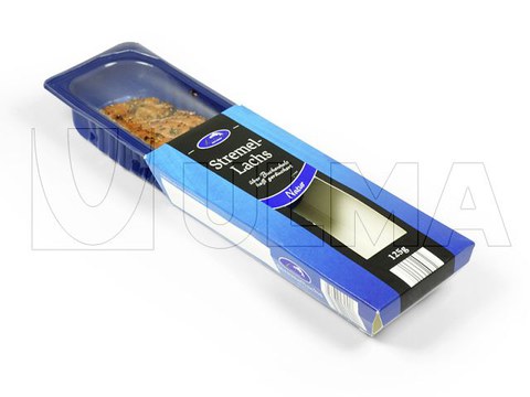 Envasado de salmón precocinado film rígido termoformado